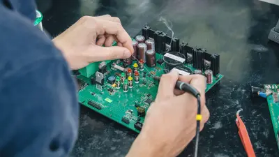 Researcher at Bosch works on developing solution