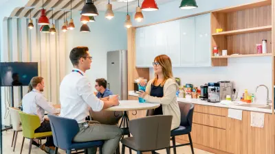 Socializing area at Bosch Singapore