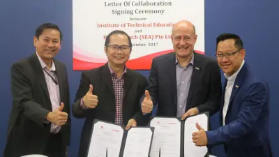 Bosch partners with ITE College East to set up the ITE-Bosch Power Tools Training Centre.