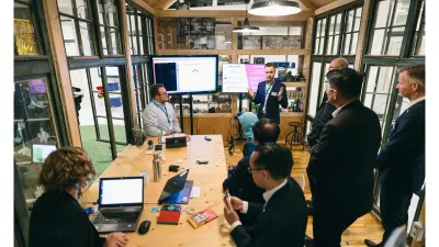  The delegation receive a tour of the Bosch IoT Campus facilities